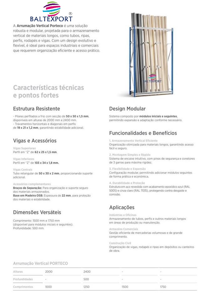 07_Estante Arrumação Vertical - Tubos, Ripas e Perfis_
