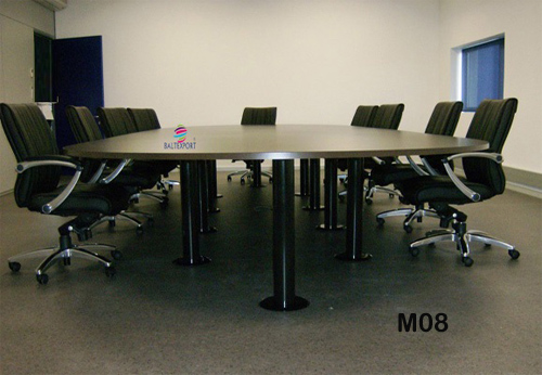 08M_Mesa Oval 6000x1500 Melamina Wengue