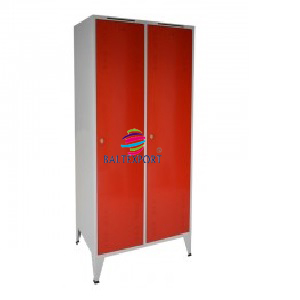 4 Vestiario Duplo 2 Cacifos Bombeiros 2080x1000x550 mm Fechado