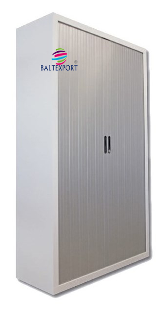 Armario metalico portas de correr persiana cinza 011