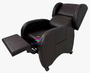 Poltrona Relax Eletrica Pele Sintetica Preta